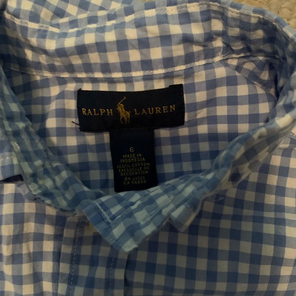 Two size 6 boys long sleeve POLO - Picture 2 of 3